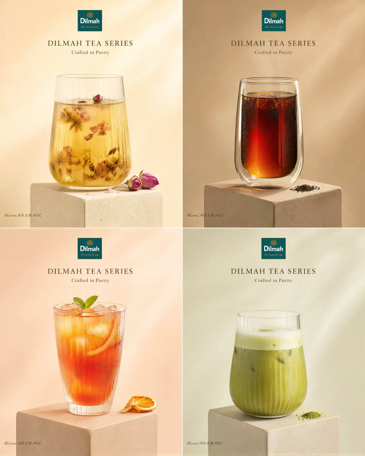 Dilmah tea ultra premium 4 panel poster — After