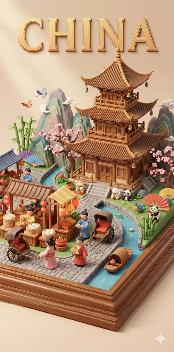 Exquisite multi layer 3d relief culture diorama — Sonra