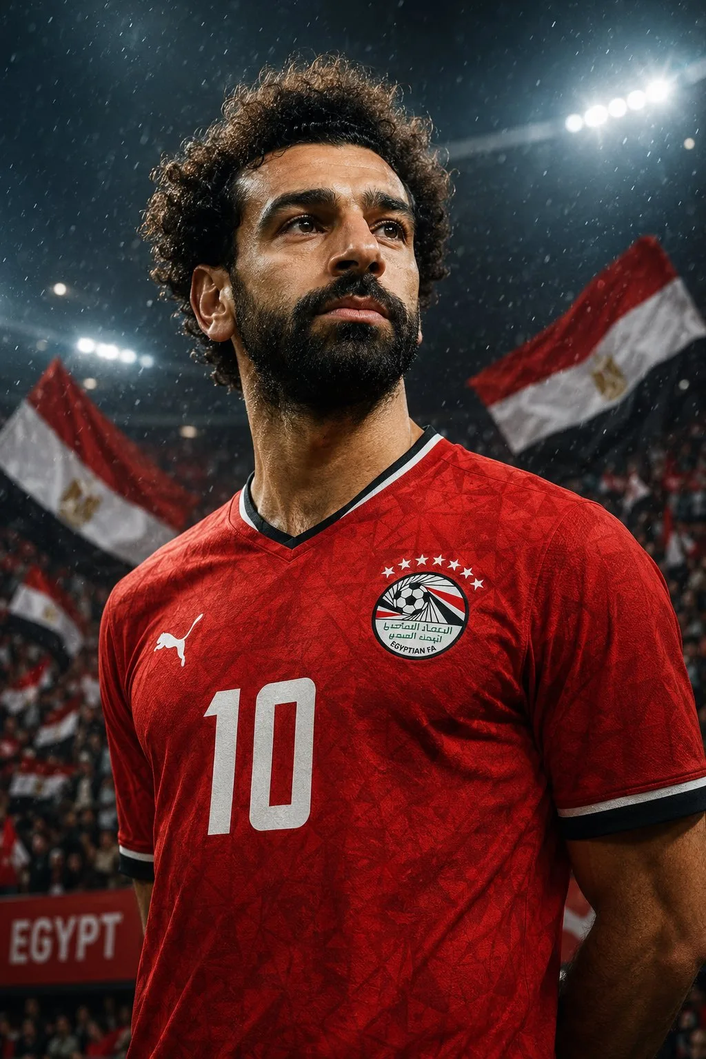 Hyperrealistic cinematic world cup sports portrait — Sonra