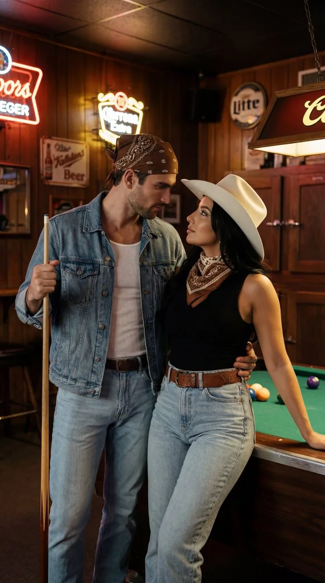 Cinematic americana bar editorial — Sonra