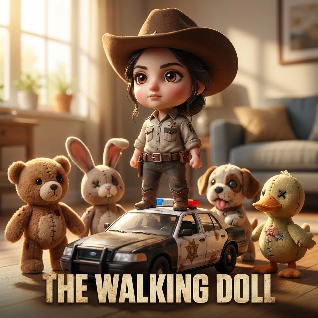 The walking doll post apocalyptic sheriff miniature toy — Sonra