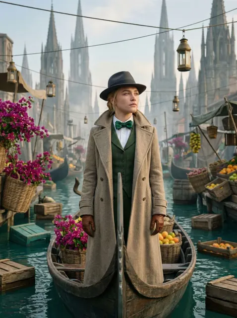 Mysterious traveler misty market