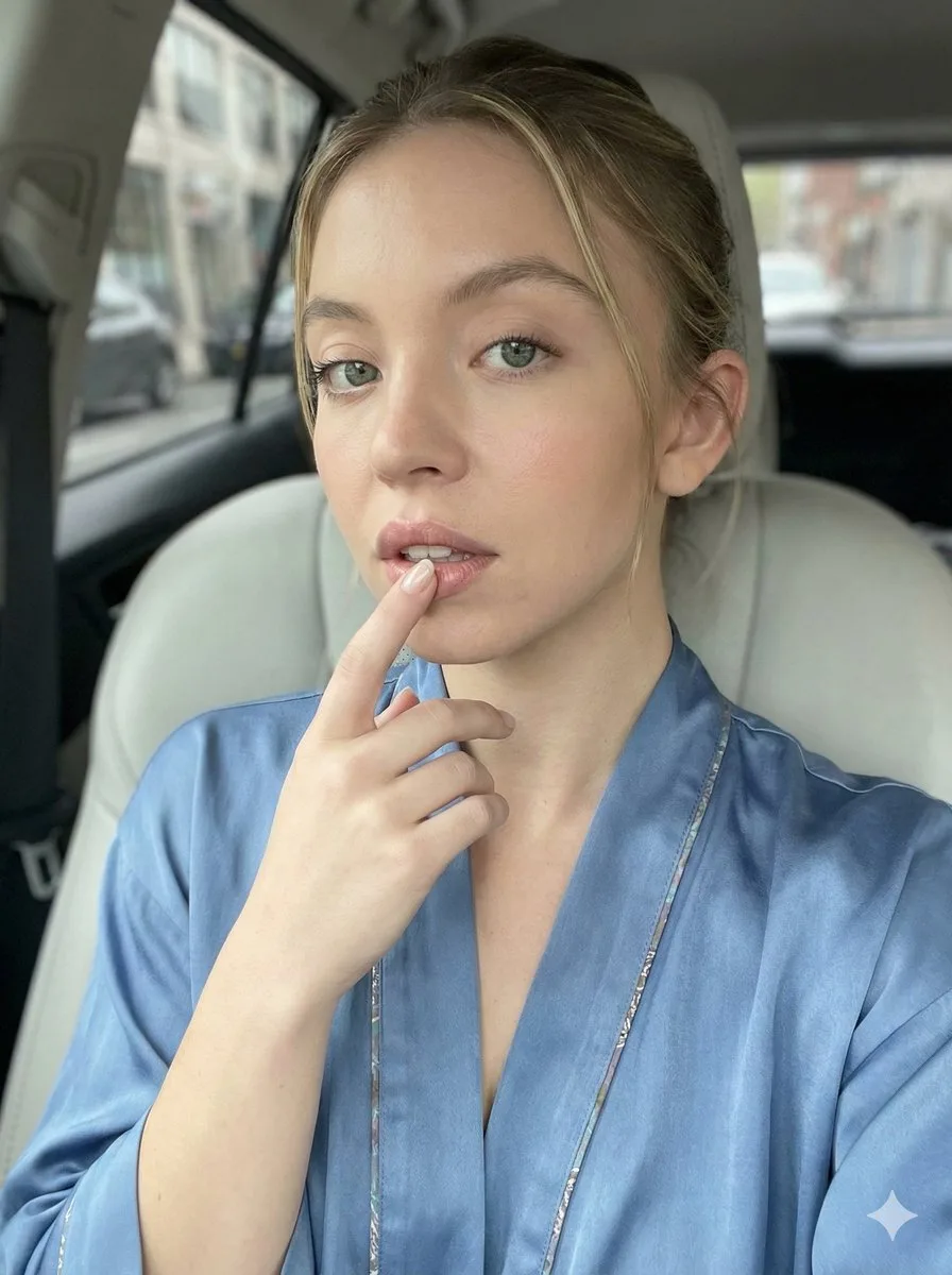 Sydney sweeney car close up — After