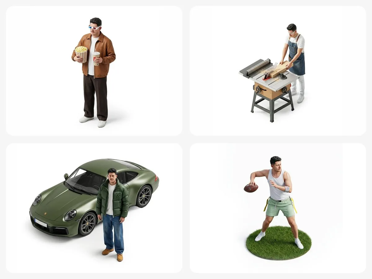 Hyper realistic isometric miniature — Sonra