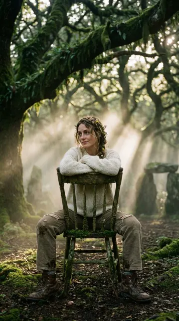 Morning mist bohemian girl