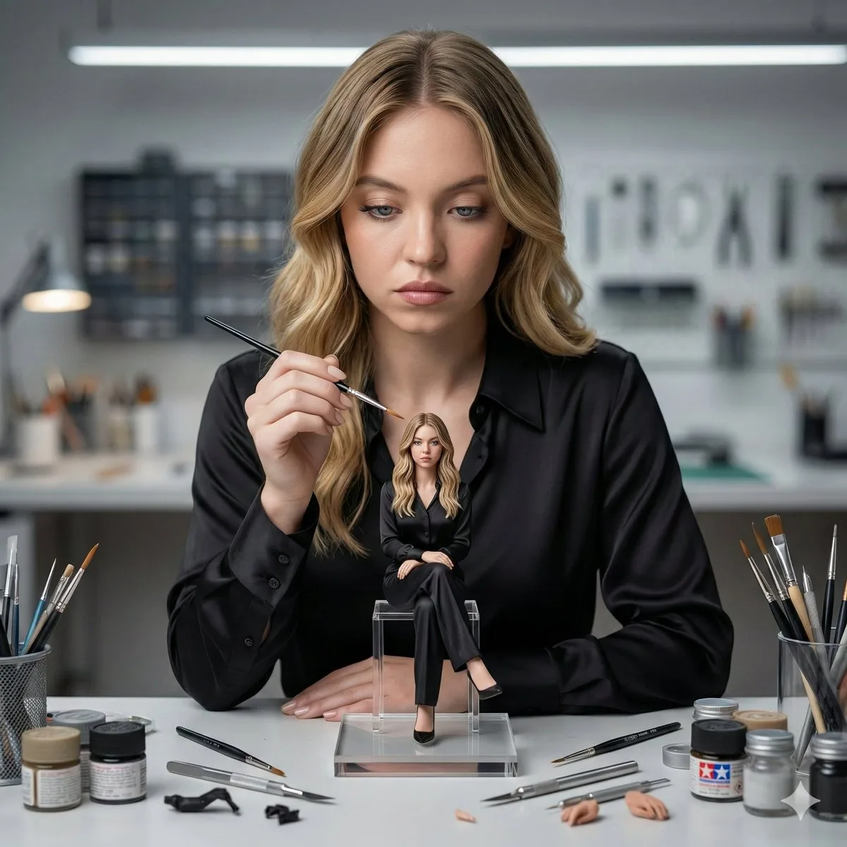 Cinematic miniature mirror studio — After