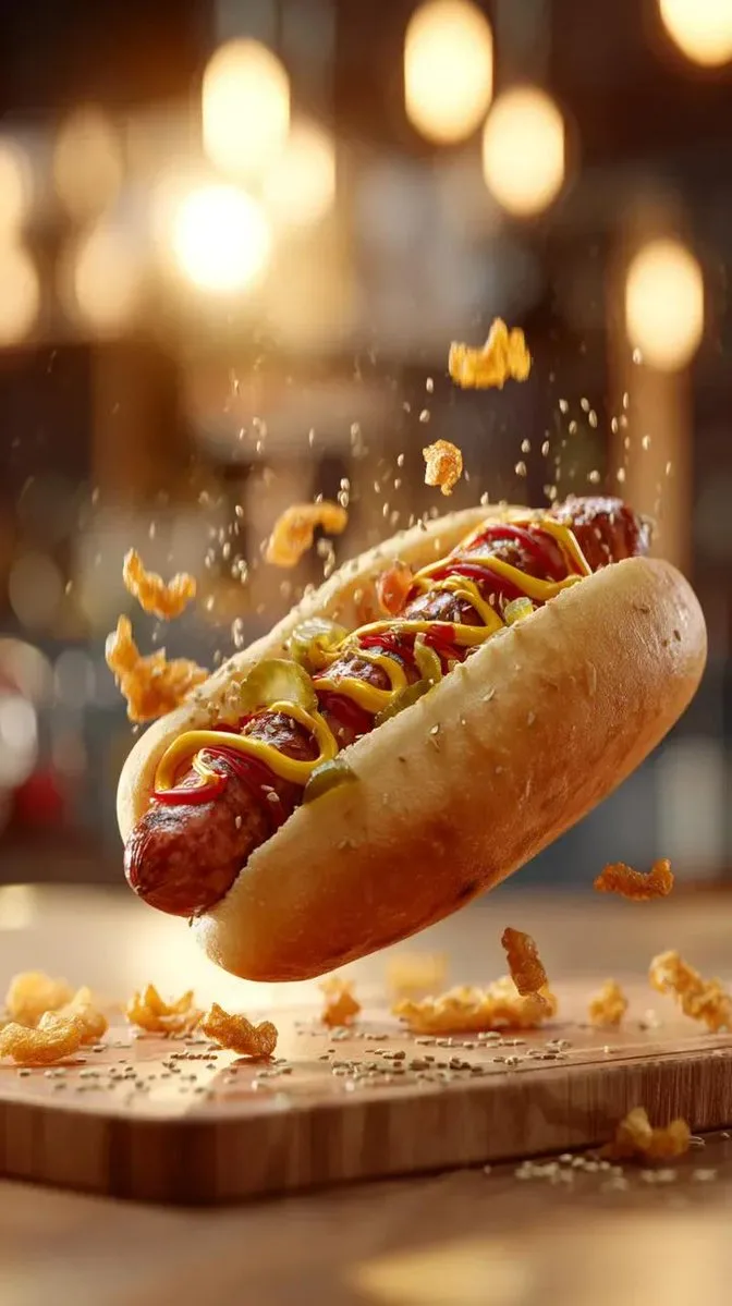 Sauce splash macro hotdog — Sonra