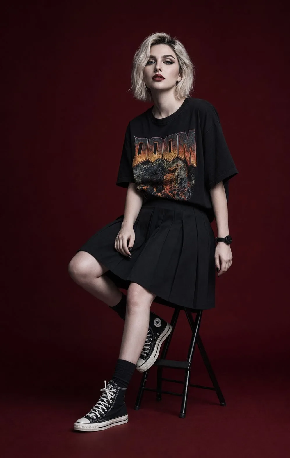 Ultra realistic editorial fashion studio photography — After