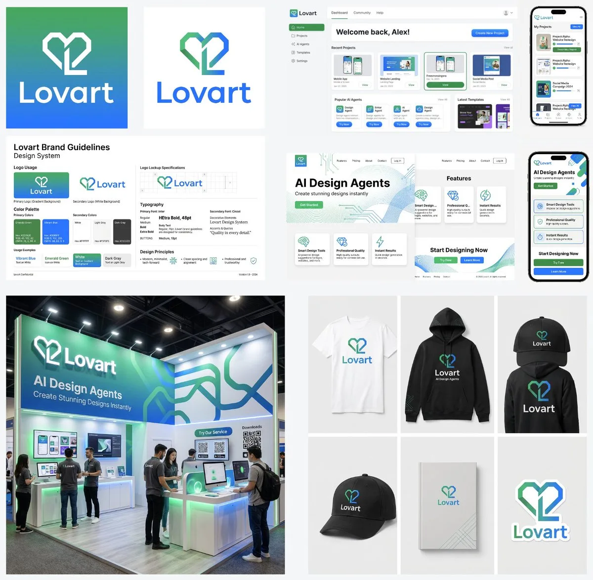 Lovart brand visual design — After