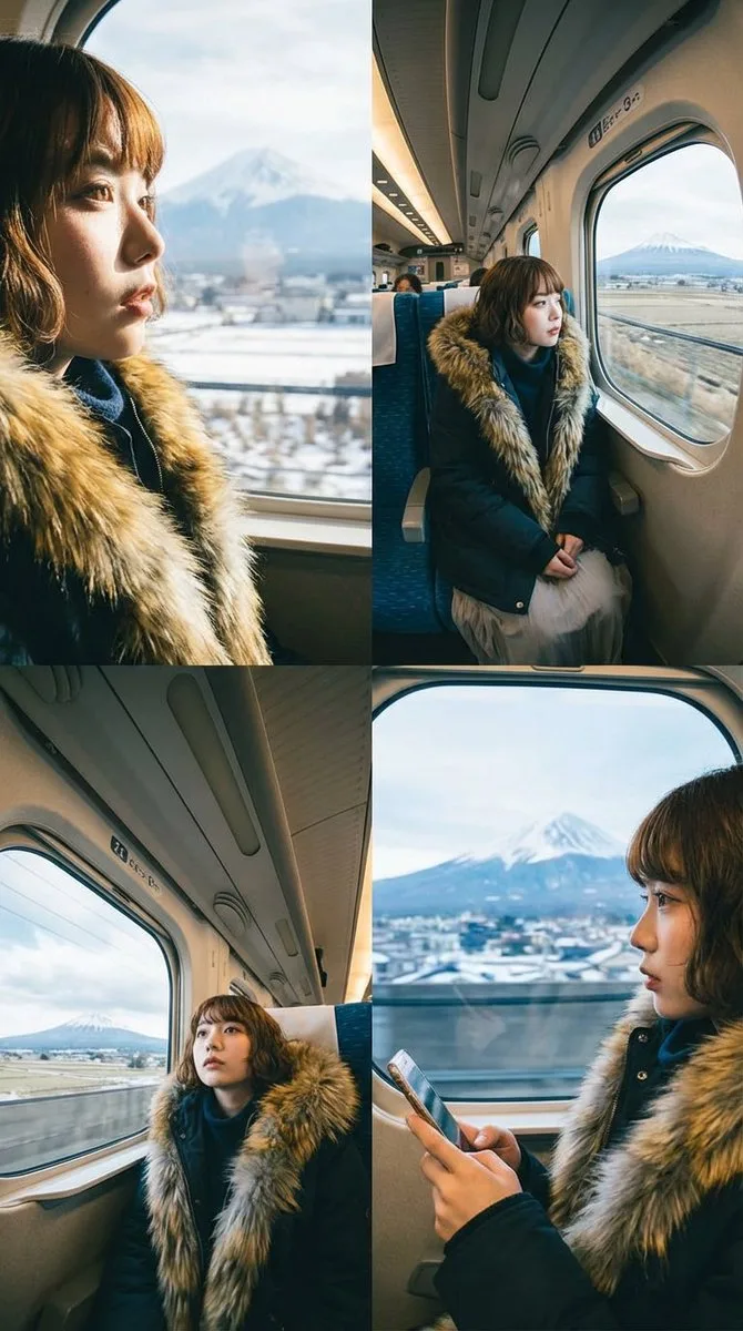 Four panel shinkansen moments — After