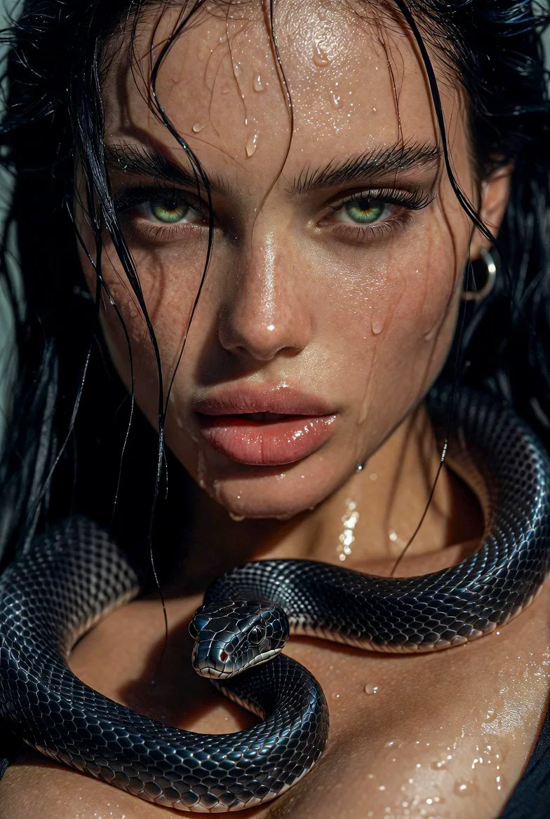 Wet green eyes mamba fashion — Sonra