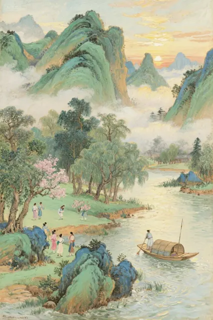 Chinese painting to cinematic photography restoration