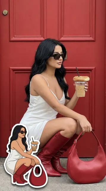 Street lady 2d sticker clone