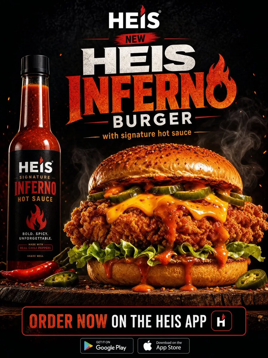 Spicy chicken burger ad plan — Sonra