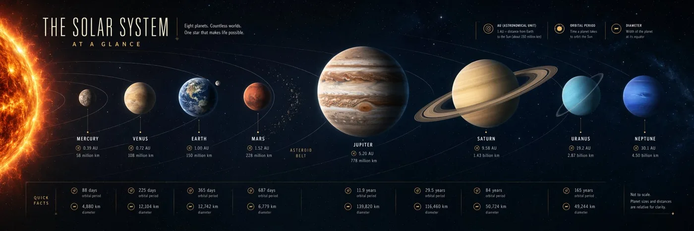 Ultra wide panoramic science explainer visual — After