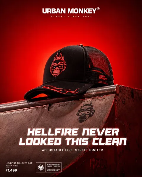 Urban monkey luxury streetwear campaign poster