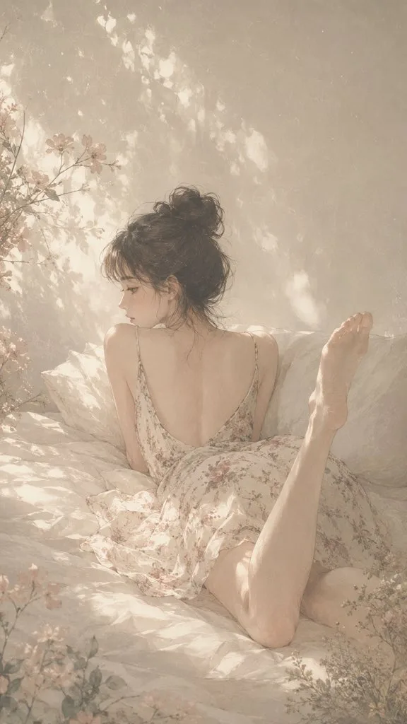 Retro soft focus japanese semi realistic illustration — Sonra