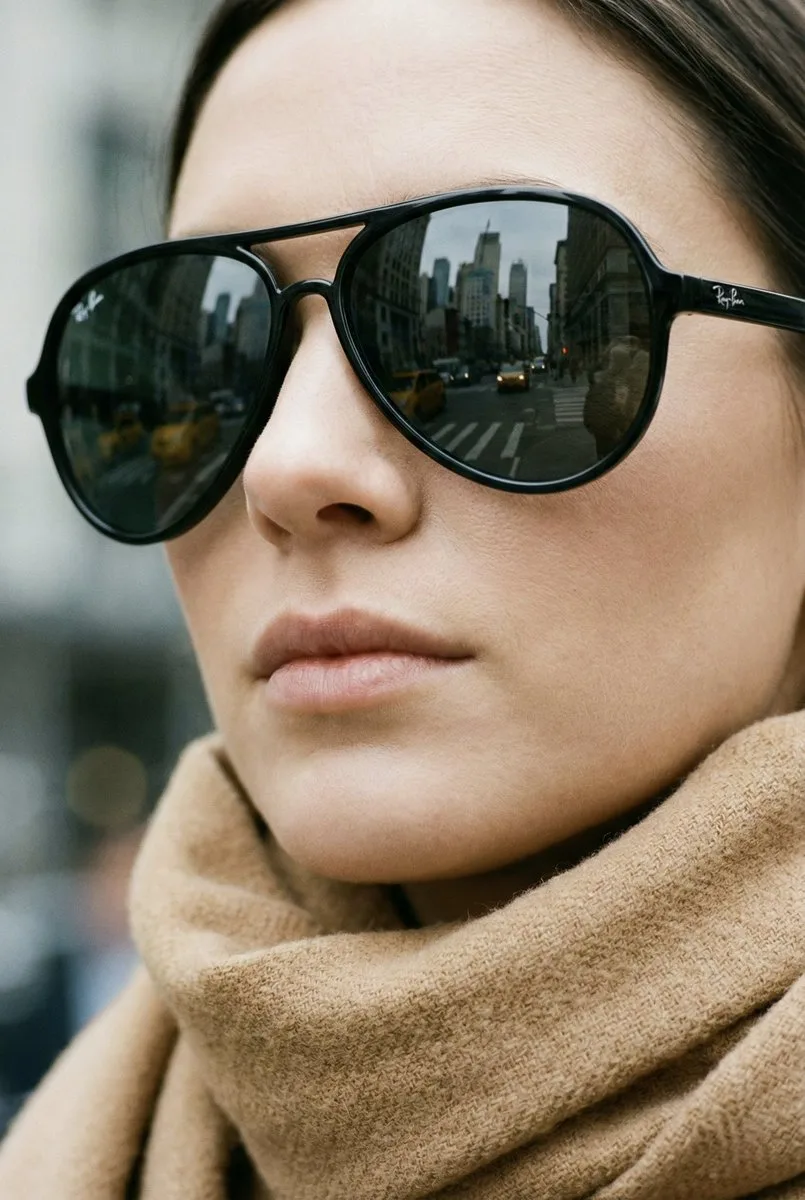 Modern sunglasses nyc reflection — After