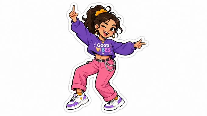 Hand drawn sticker art — Sonra