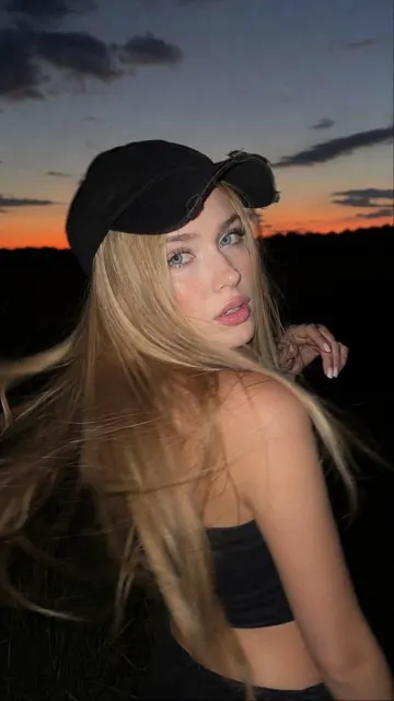 Cinematic motion blur sunset portrait