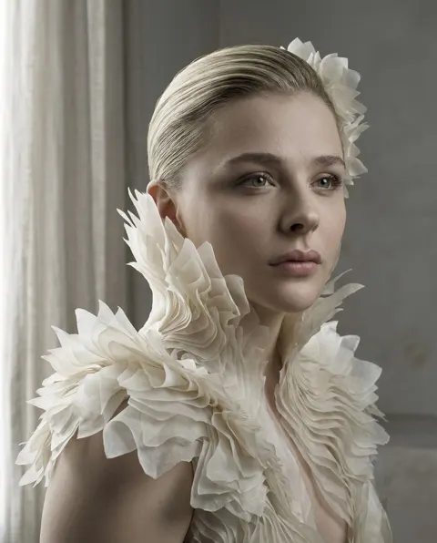 Surreal porcelain couture