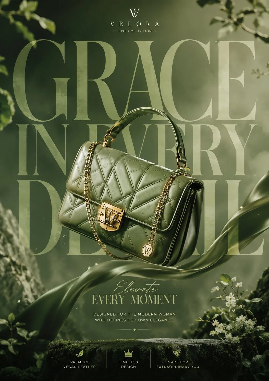 Luxury handbag creative advertisement design — Sonra