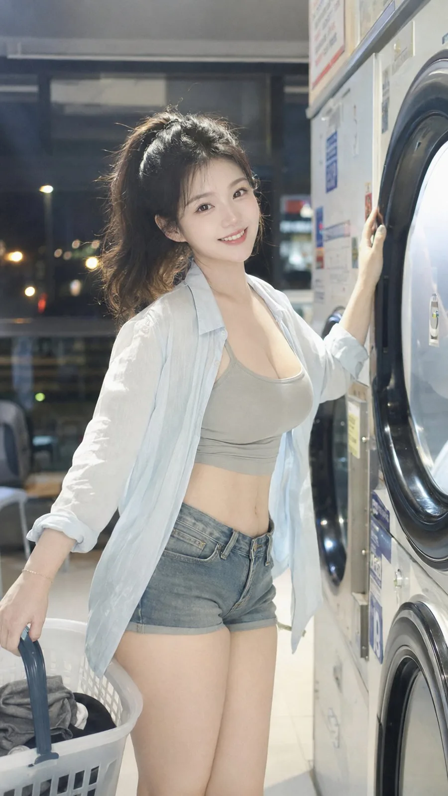 Urban laundry ccd soft light portrait — Sonra