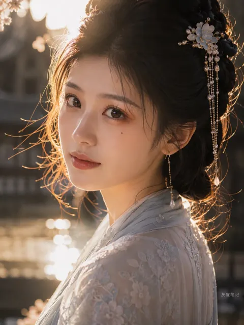 Cinematic oriental classical portrait photography