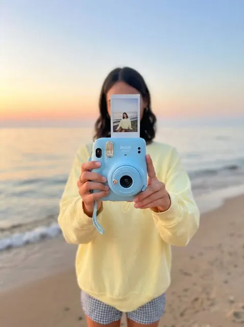 Fujifilm instax mini beach sunset polaroid