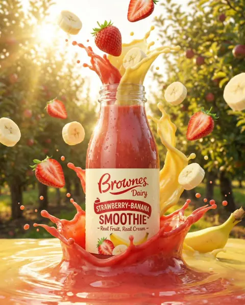Fresh fruit juice commercial