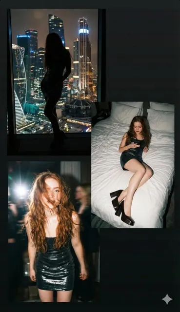 Y2k party girl collage