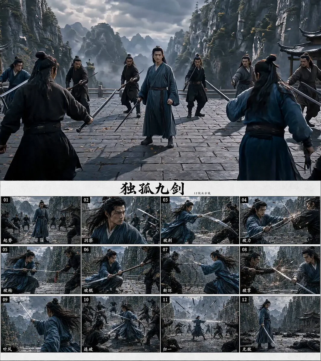 Dugu jiu jian breaking all moves storyboard — Sonra