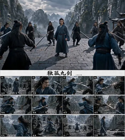 Dugu jiu jian breaking all moves storyboard