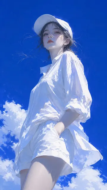 Japanese style cool summer semi realistic illustration xxx