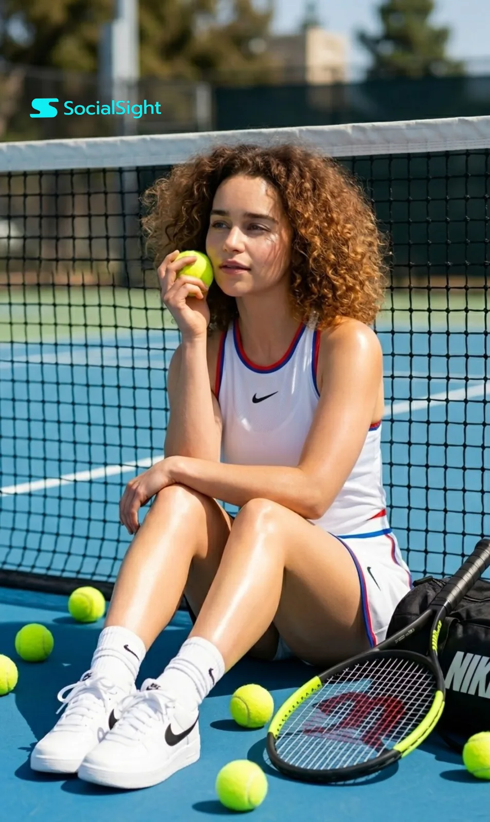 Ultra realistic luxury tennis lifestyle portrait — After