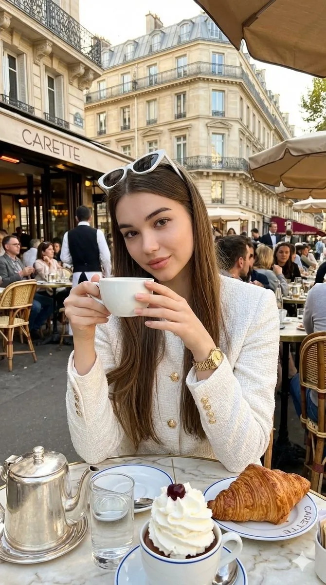 Parisian white blazer afternoon — Sonra