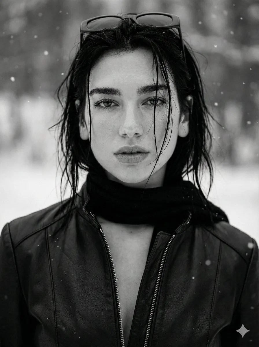 Billie eilish monochrome luxury editorial — Sonra