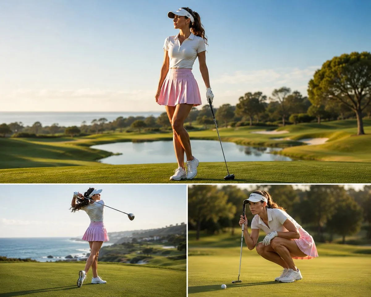 8k hyper realistic female golf sports photos — Sonra