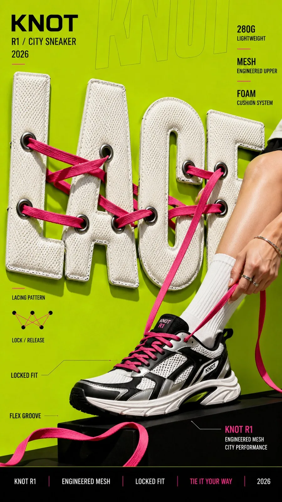 Editorial material typography campaign poster — After
