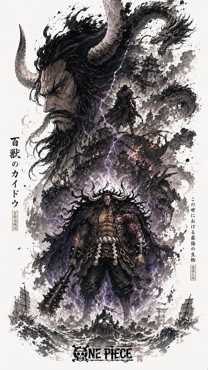 Kaido ink double exposure poster — Sonra