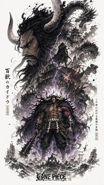 Kaido ink double exposure poster