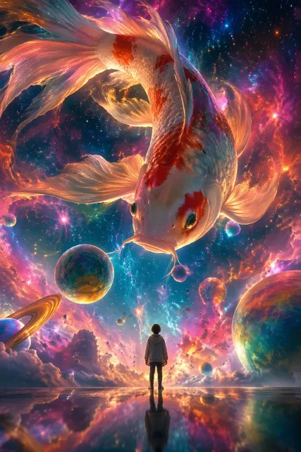 Surreal nebula koi