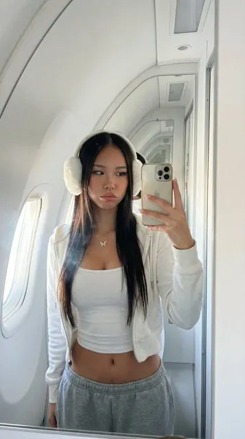Ultra realistic private jet selfie