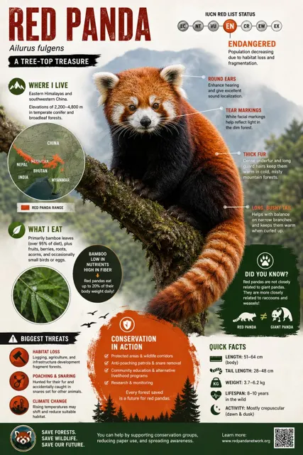 Endangered animal visual guide