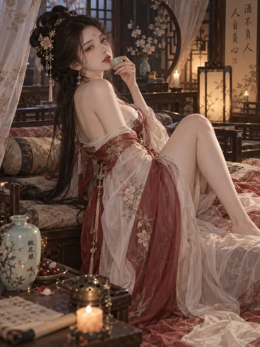 Improved ruqun drinking by the daybed lazy and affectionate — Sonra