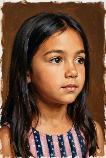 Classical realist innocent girl