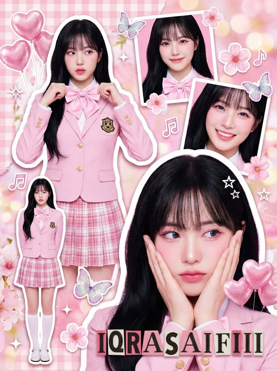Dreamy pink idol collage — Sonra