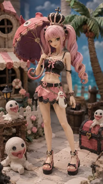 Anime characters miniature desktop claymation figurines