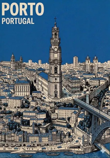 Minimalist mid century travel poster prompt