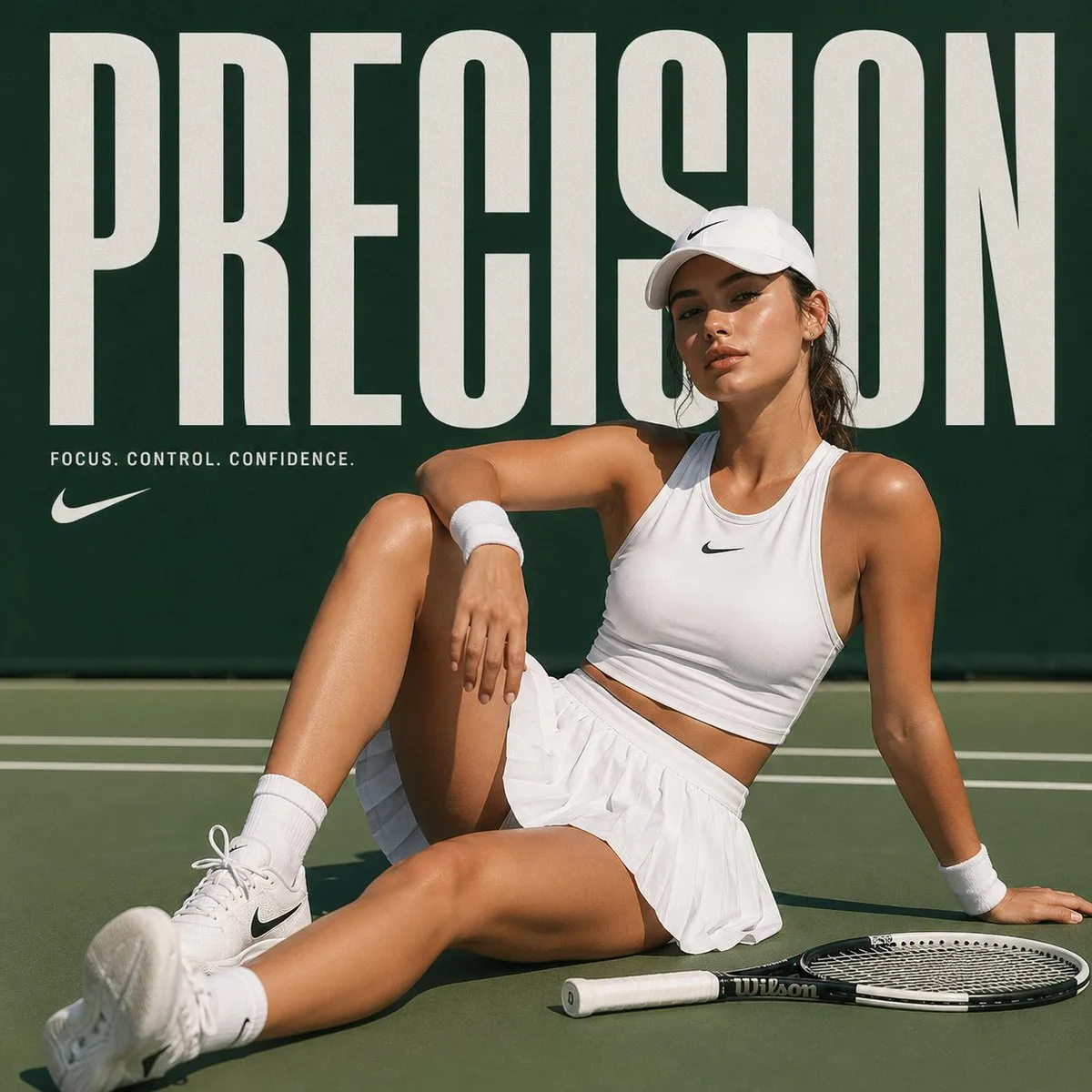 High fashion tennis girl — After